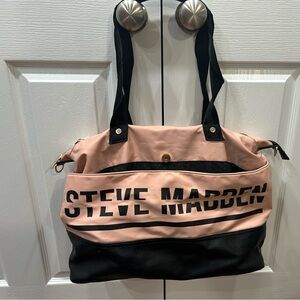 Steve Madden weekend bag. Pink and black. Lightly used.